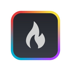 Sticker - Flame - Pictogram (icon) 