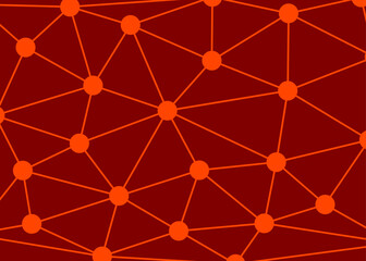 Aufkleber - Abstract background with interconnected dots pattern