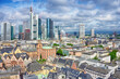 Panoramic view of Frankfurt am Main, Germany