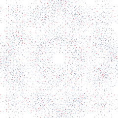 Poster - Vector organic seamless abstract background, party confetti pattern. Colorful pastel colored mosaic of simple shapes on white background.
