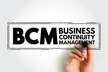 Poster - bcm business continuity management - framework for identifying an organization's risk of exposure to