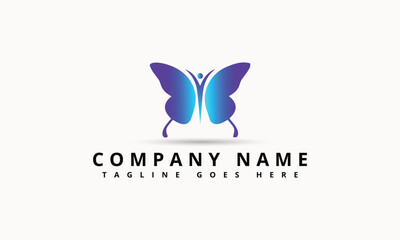 Creative Butterfly Vector Logo Template. Beauty Salon - Sign Creative Illustration.