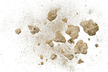 Poster - Abstract rock explosion texture with particle