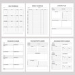 Minimalist planner pages templates. Printable Life & Business Planner Set.daily schedule,weekly schedule,
content plan,facebook planner,youtube post planner,Instagram Posts Planner,