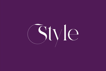 style wordmark ligature elegant eye catchy modern fashion brand logo design template