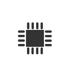 Micro chip vector icon