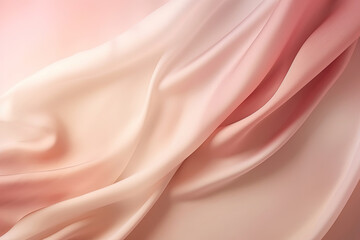 Pink beige grainy gradient background, rose toned blurry cosmetics background, silk drapery backdrop
