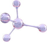 Fototapeta  - Abstract molecule model