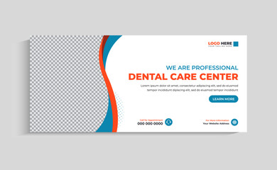 Wall Mural - Dentist or Dental Care Social Media Cover Template