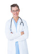 © vectorfusionart - Doctor with arms crossed smiling at camera