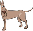 cartoon Great Dane purebred dog animal character