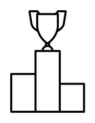 Poster - goblet catwalk icon illustration on transparent background