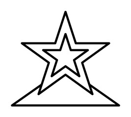 Poster - star medal icon illustration on transparent background