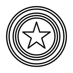 Poster - star medal icon illustration on transparent background