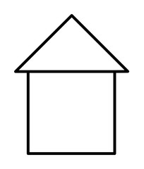 Poster - house icon illustration on transparent background
