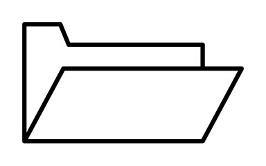 Aufkleber - folder icon illustration on transparent background