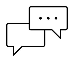 Poster - dialog icon illustration on transparent background