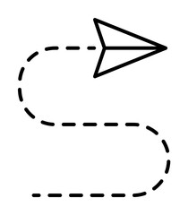 Poster - point road icon illustration on transparent background