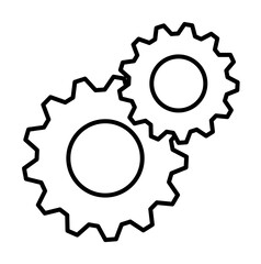 Poster - gear icon illustration on transparent background