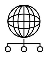 Poster - net icon illustration on transparent background