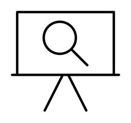 Poster - Search icon illustration on transparent background