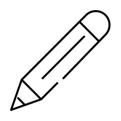 Poster - pencil icon illustration on transparent background