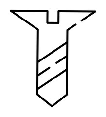 Poster - screw, bolt icon illustration on transparent background