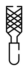 Poster - rasp, chisel icon illustration on transparent background