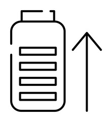 Poster - battery charge icon illustration on transparent background