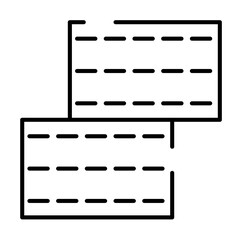 Poster - two bricks icon illustration on transparent background