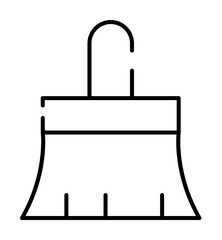 Poster - brush for painting icon illustration on transparent background