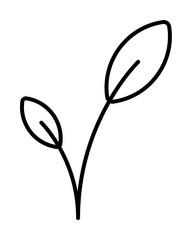 Poster - plant icon illustration on transparent background