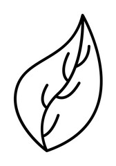 Poster - leaf icon illustration on transparent background