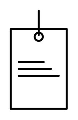 Poster - tag icon illustration on transparent background