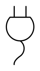 Poster - plug icon illustration on transparent background