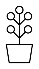 Poster - plant icon illustration on transparent background