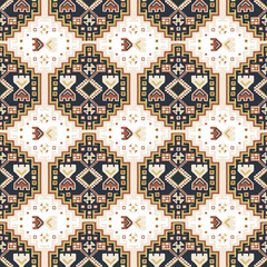 Naklejka na meble Boho seamless pattern cozy home garden mystical celestial 