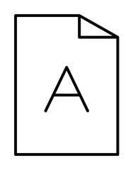 Poster - editorial, file icon illustration on transparent background