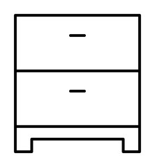 Poster - bedside icon illustration on transparent background