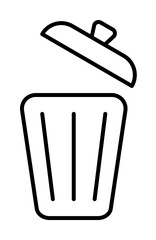 Poster - bin icon illustration on transparent background