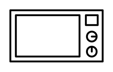 Poster - microwave icon illustration on transparent background
