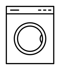 Poster - washing machine icon illustration on transparent background