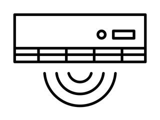 Poster - air conditioner icon illustration on transparent background