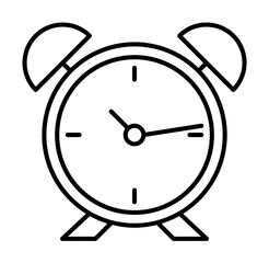 Poster - alarm clock icon illustration on transparent background