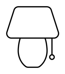 Poster - lamp icon illustration on transparent background