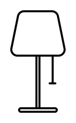 Poster - lamp icon illustration on transparent background