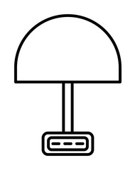 Poster - lamp icon illustration on transparent background