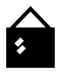 Aufkleber - picture glyph icon illustration on transparent background