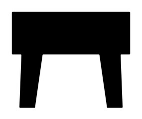 Poster - chair glyph icon illustration on transparent background