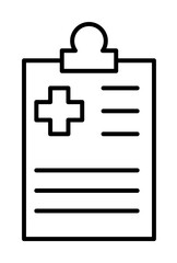 Poster - notepad icon illustration on transparent background